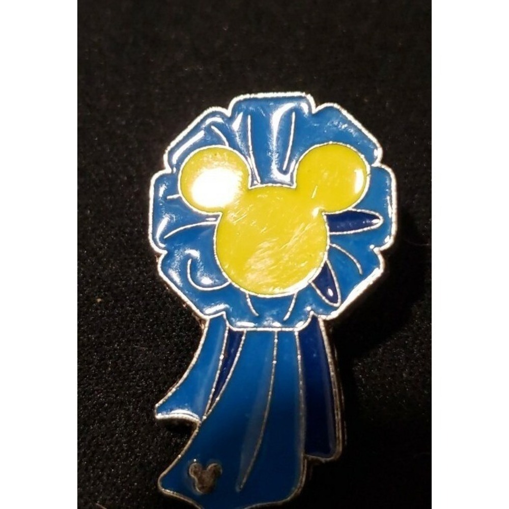Disney Pin Blue Ribbon Completer 70889 WDW Hidden Mickey Blue Rosette Icon